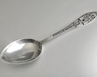 Vintage Sterling Silver Disneyland Souvenir Spoon / Walt Disney / Mickey Mouse / 925