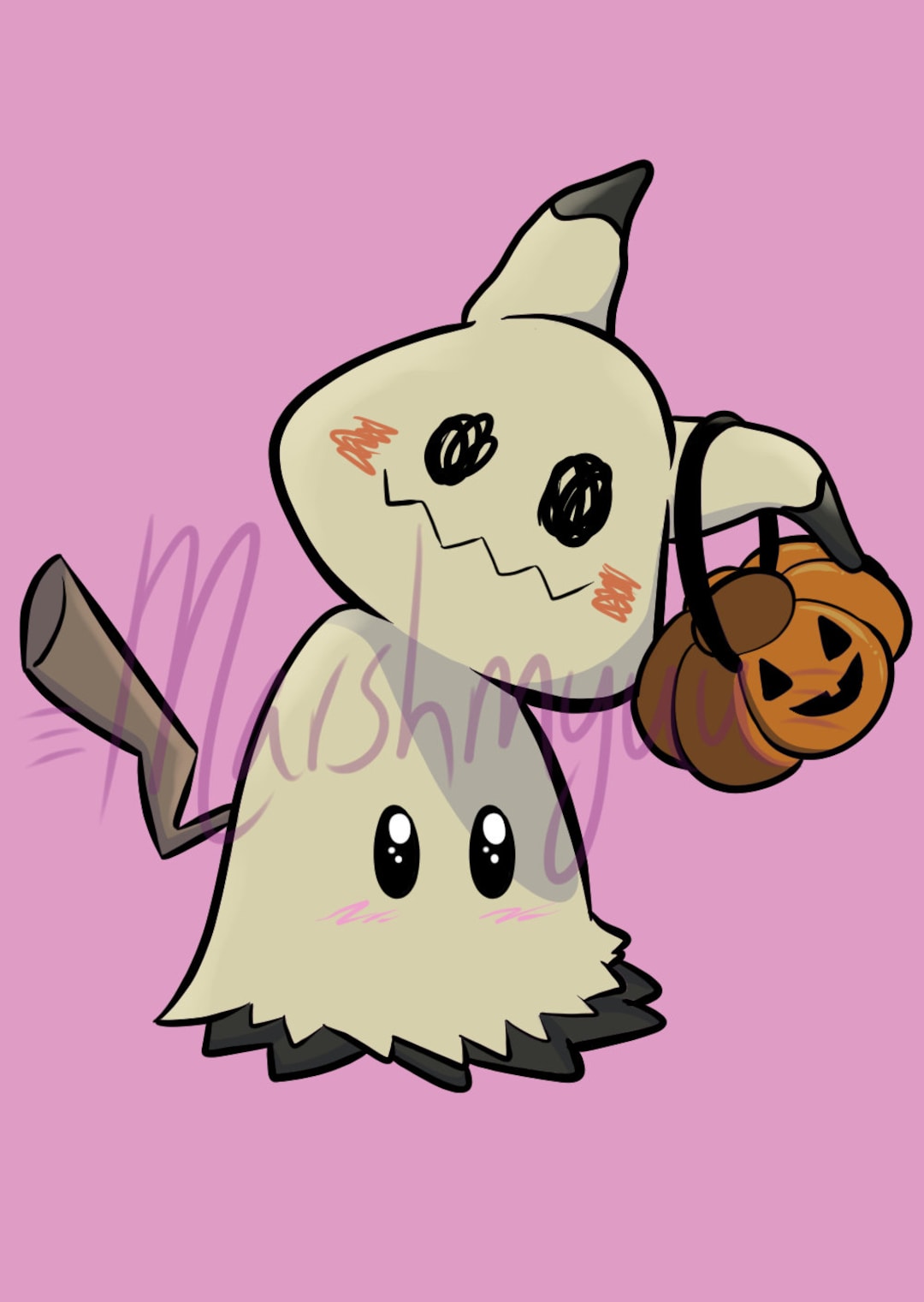 Mimikyu Halloween Mimikyu Trick or Treat Pokemon Mimikyu Etsy