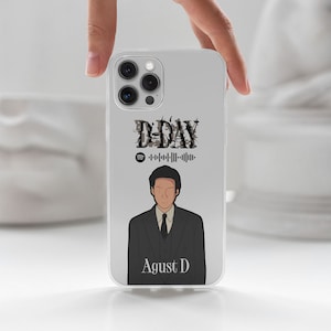 BTS D-day Agust D Suga Min Yoongi Guitar Pick Design Clear