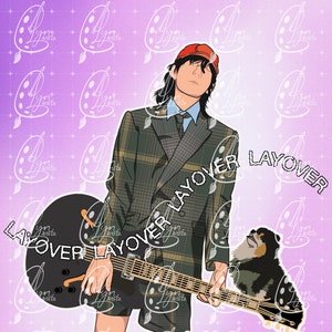 BTS V Layover Album Silhouette SVG Cut File - Perfect for Cricut Vinyl Prints and T-shirt Designs