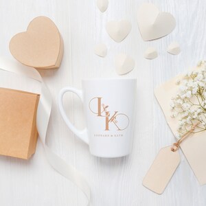 LK Initials Floral Monogram