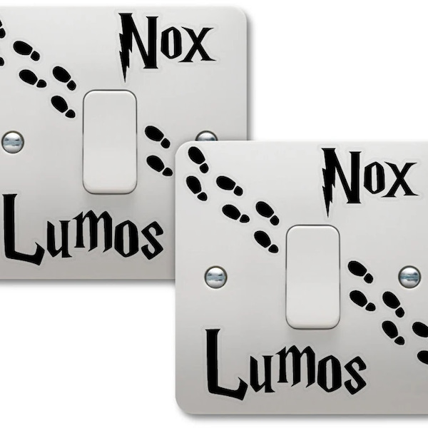 Lumos Nox Light Switch Vinyl Decal