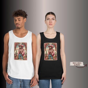 Western Soul Cowgirl Tank Top, Unisex Retro Rodeo Shirt, Vintage Summer Style, Country Graphic Tee, Tank top Women, Tank top Men