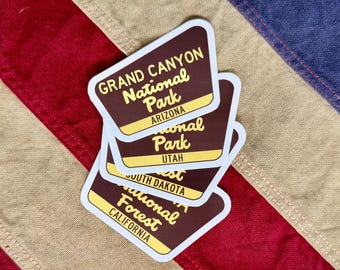 Custom National Forest/Park Sticker