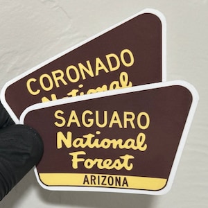 Pegatina personalizada del bosque nacional