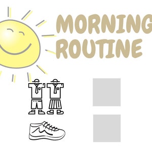 Morning Routine kids&#39; checklist