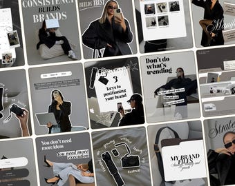 Wellnes Coach Social Media Templates Content creator Coach carousel Template Wellness Coach Canva Aesthetic IG Templates IOS core Ig