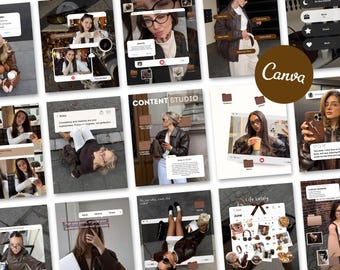 Esthetische Instagram-sjablonen iOS Core Content Creator Social Media Manager UGC Bedrijfswebsite Digitale marketingberichten SMM-sjablonen Feed