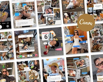 Trendy iOS Core Instagram-sjablonen voor digitale marketingposts, scrapbook-esthetiek voor contentmakers, influencers, persoonlijke merken en kleine bedrijven.