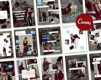 Instagram Content Creator Templates with iOS core canva Template Business Coach Posts Social Media Coach Instagram IG Carrousel