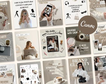 Instagram Templates Social Media Kit Instagram Branding for Content Creator Instagram Post Digital Marketing IG Templates CGU