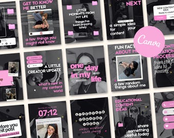 Social Media Canva Templates for Content Creators Instagram Post Influencers Digital Marketing Small Business IOS Core Aesthetic