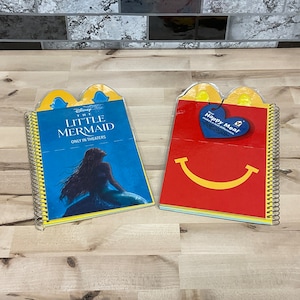 Happy Meal Little Mermaid Notebook, Spiral Notebook, Lined Paper, McDonalds Notebook, Mcdonalds, Little Mermaid, Kids, Journaling,