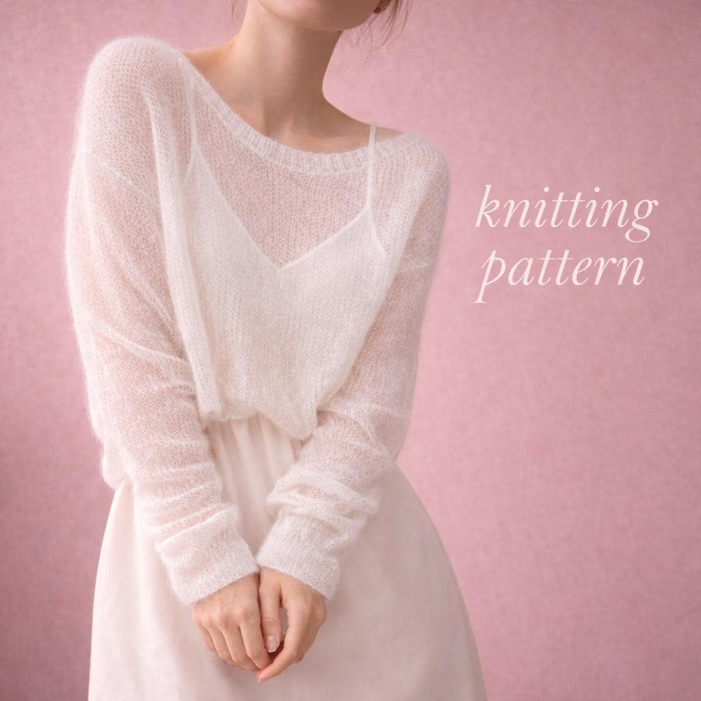 Sheer Knitted Top Pattern - Etsy