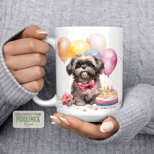 Shih Tzu Birthday Mug, Dog Mug, Coffee Mug, Coffee Cup, Shih Tzu Mom Gift, PRM0057, Shih Tzu Lover Gift