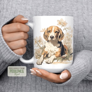 Beagle Mug, Dog Mug, Coffee Mug, Coffee Cup, Beagle Mom Gift, PRM0184, Beagle Hound Lover Gift