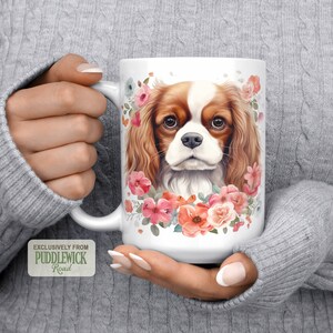 Cavalier King Charles Spaniel Blumentasse: Cavie Mom Geschenk