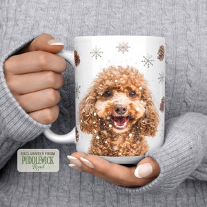 Poodle Mug, Dog Mug, Coffee Mug, Coffee Cup, Pooch Mom Gift, PRM0244, Doodle Lover Gift