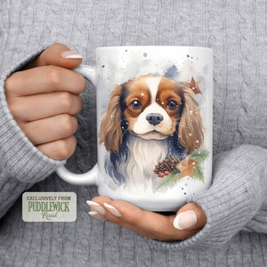 Cavalier King Charles Spaniel-Becher: 15 Unzen Keramikkaffeetasse