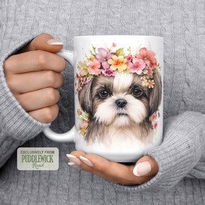 Shih Tzu Mug, Dog Mug, Coffee Mug, Coffee Cup, Shih Tzu Mom Gift, PRM0068, Shih Tzu Lover Gift