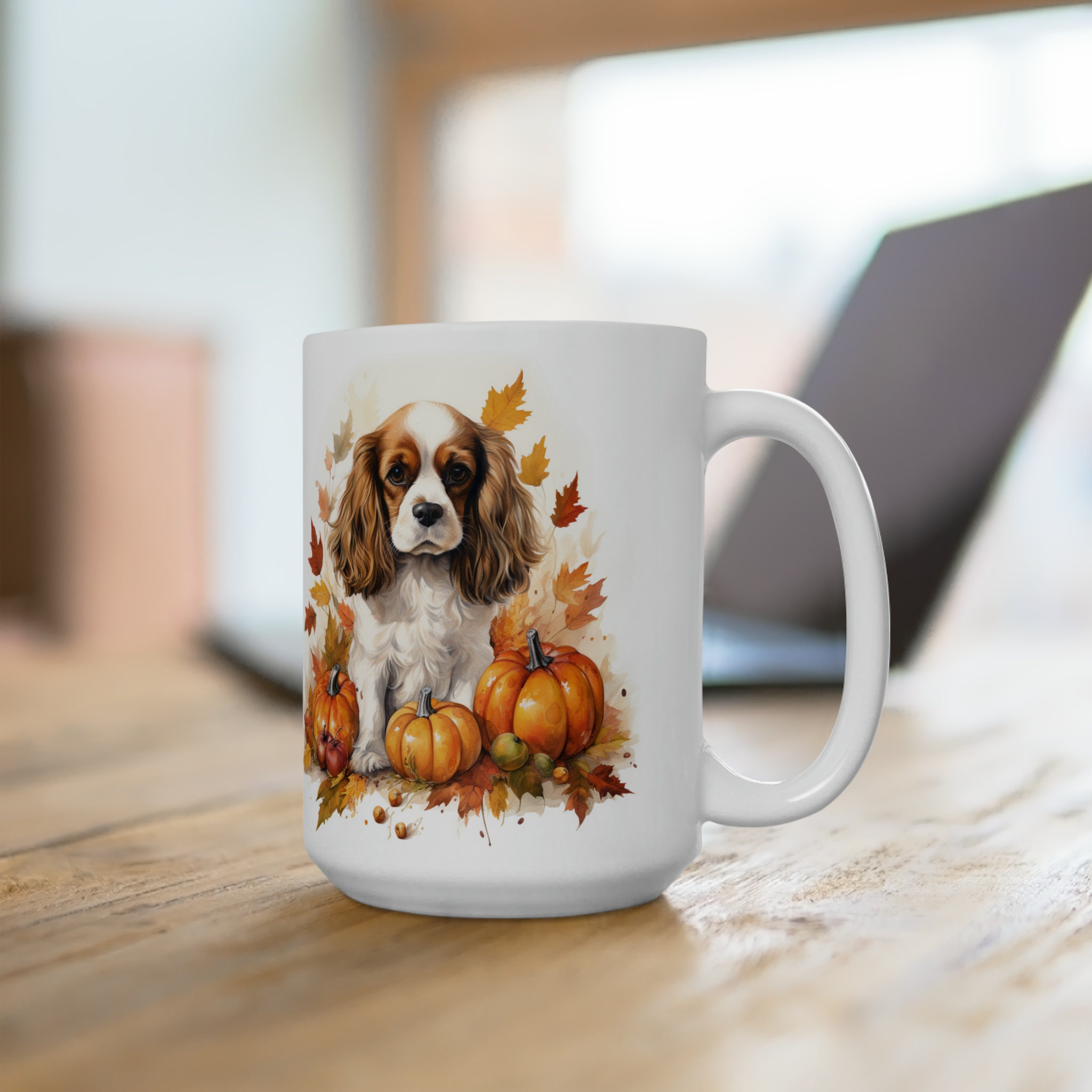 PopSocket Thème Cavalier King Charles Spaniel – Design Maman Chien, Adhésif Amovible