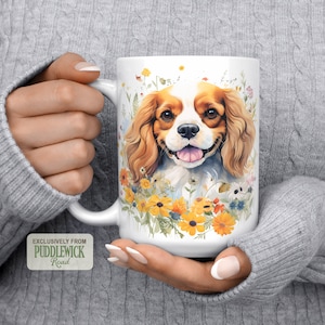Cavalier King Charles Spaniel Blumentasse: Cavie Mom Geschenk