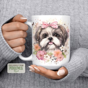 Shih Tzu Mug, Dog Mug, Coffee Mug, Coffee Cup, Shih Tzu Mom Gift, PRM0047, Shih Tzu Lover Gift