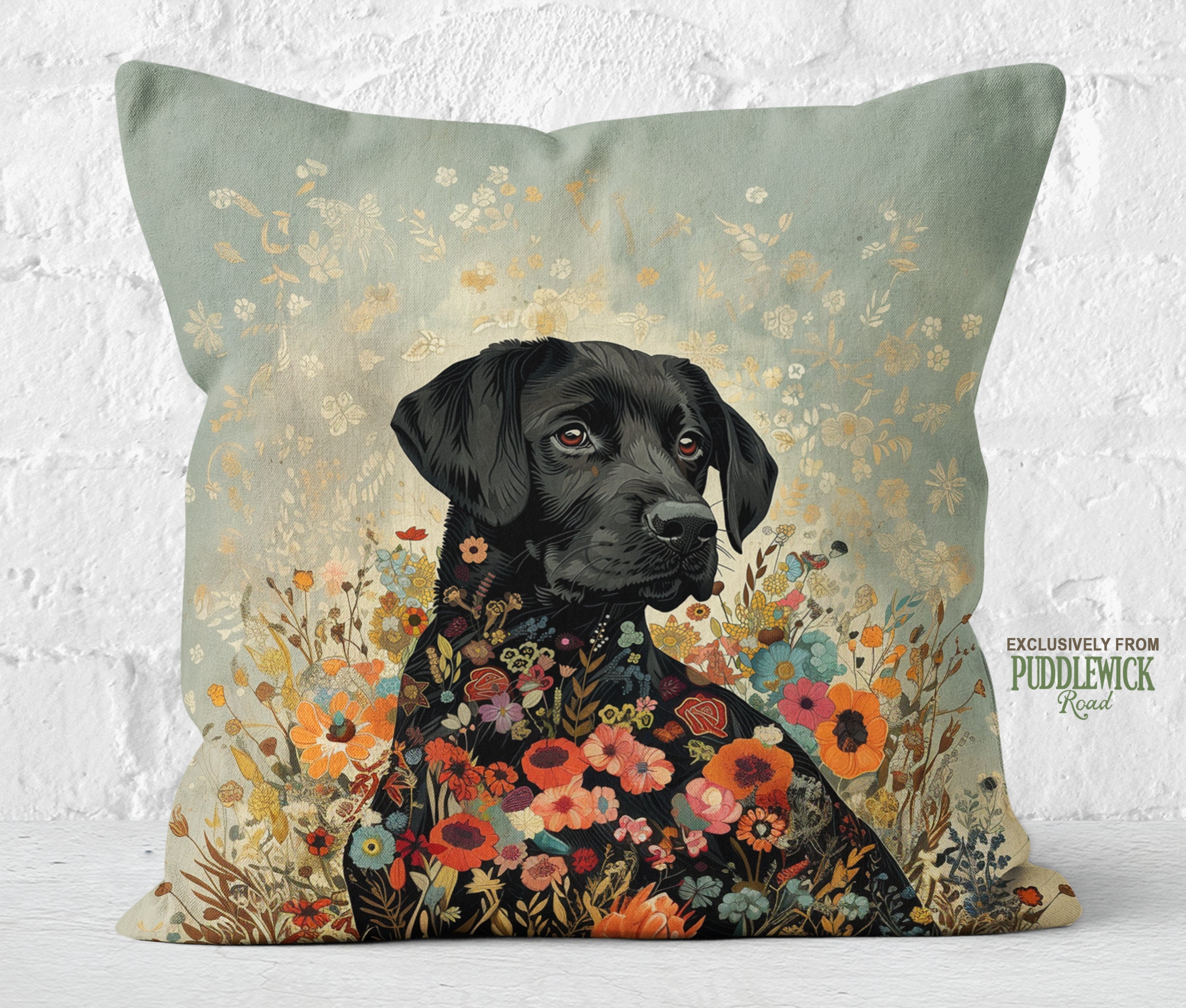 Black Lab Pillow Etsy UK
