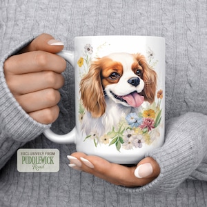 Cavalier King Charles Spaniel Blumentasse: Cavie Mom Geschenk