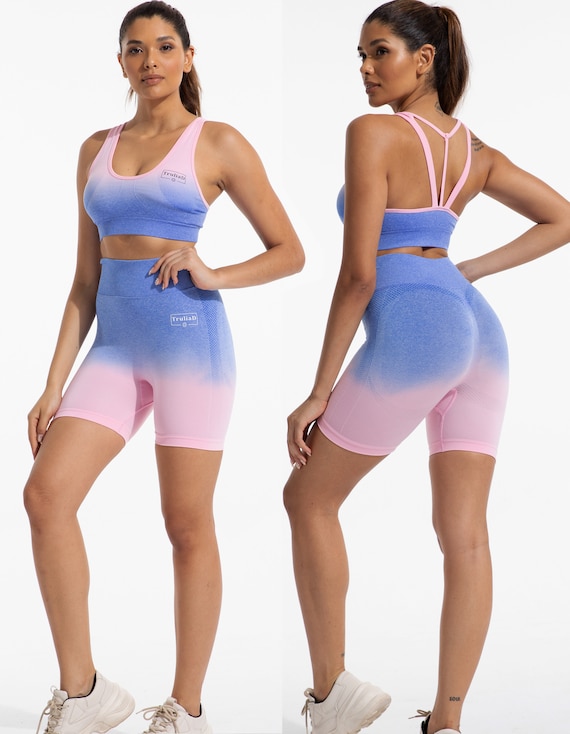 Truliad Seamless 2-piece Activewear Fitness Gym Workout Squat