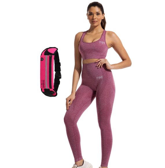 Truliad Seamless 2-piece Activewear Fitness Gym Workout Squat