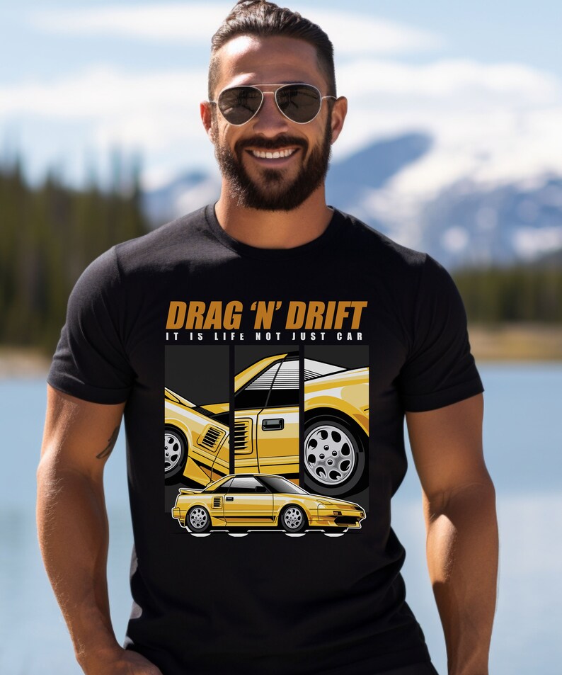 Drag 'N Drift Car Enthusiast Tshirt, Racing Lifestyle Tee, Motorsport