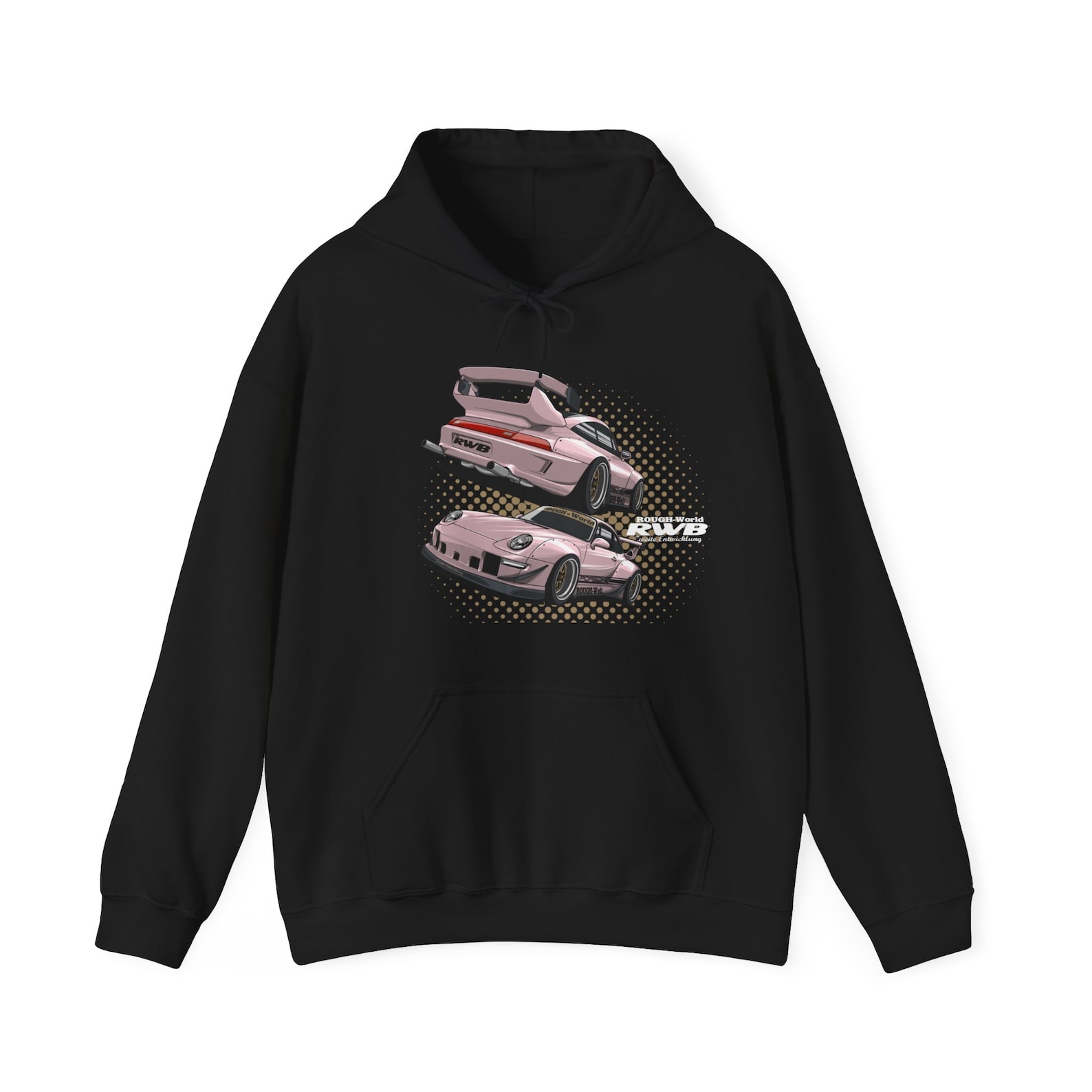 Pink Porsche Vintage Cars Hoodie Retro Style Statement for Casual Chic — free download
