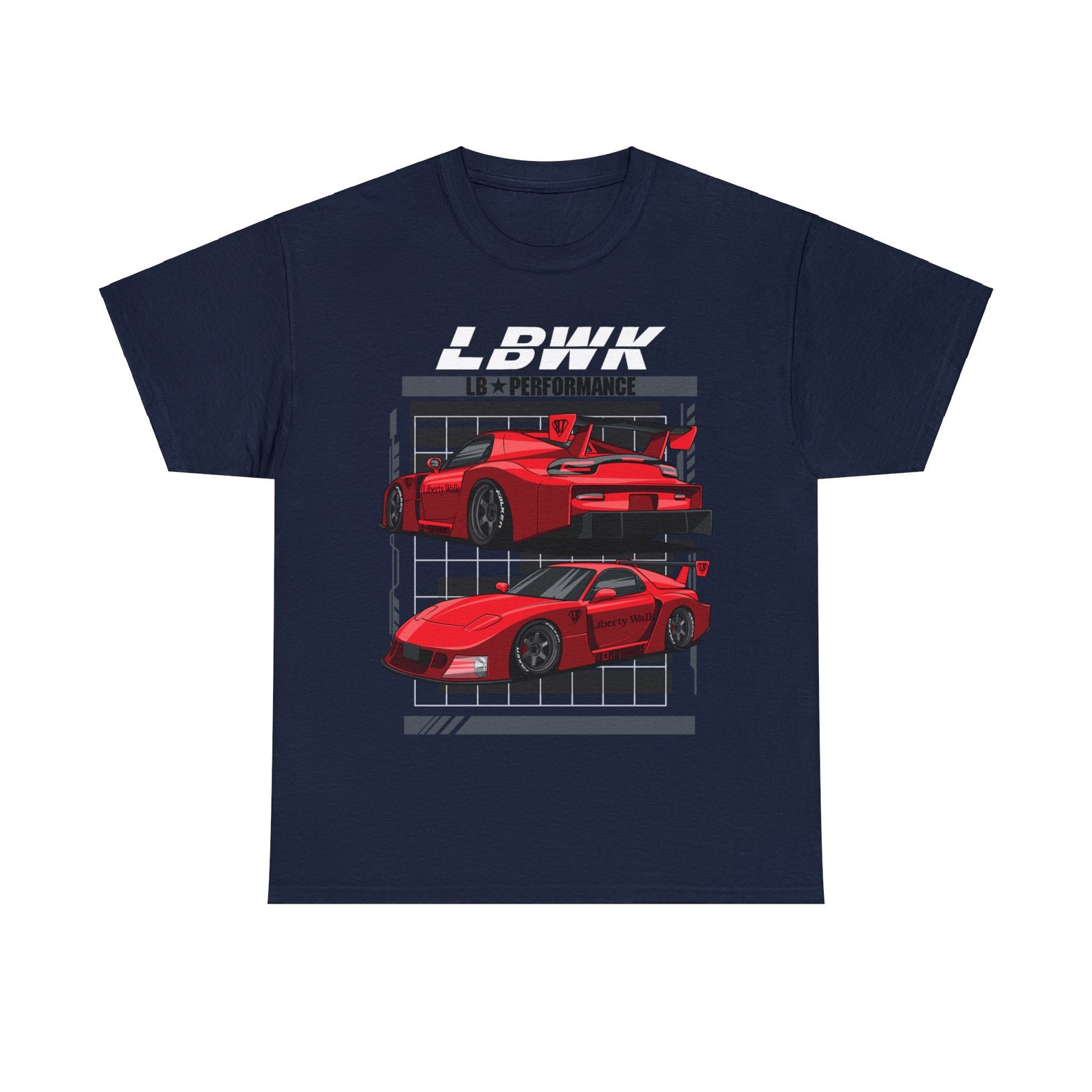 Liberty Walk Performance Racing Rx7 T-shirt for JDM Car Enthusiast ...