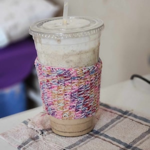 Cup Cozy for cold or hot drinks.
