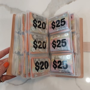 Libri di sfida del risparmio / Risparmio da 1.000 a 30.000 / Sfida da 96 buste / Disponibile in vari colori / Cash Stuffing / Sfida del risparmio