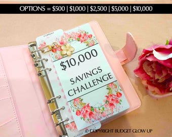 Savings Challenge Bundle | 1K - 30K Savings Goals | Budget Binder Inserts | Envelope Stuffing | Cash Stuffing | Cash Wallets | Budgeting