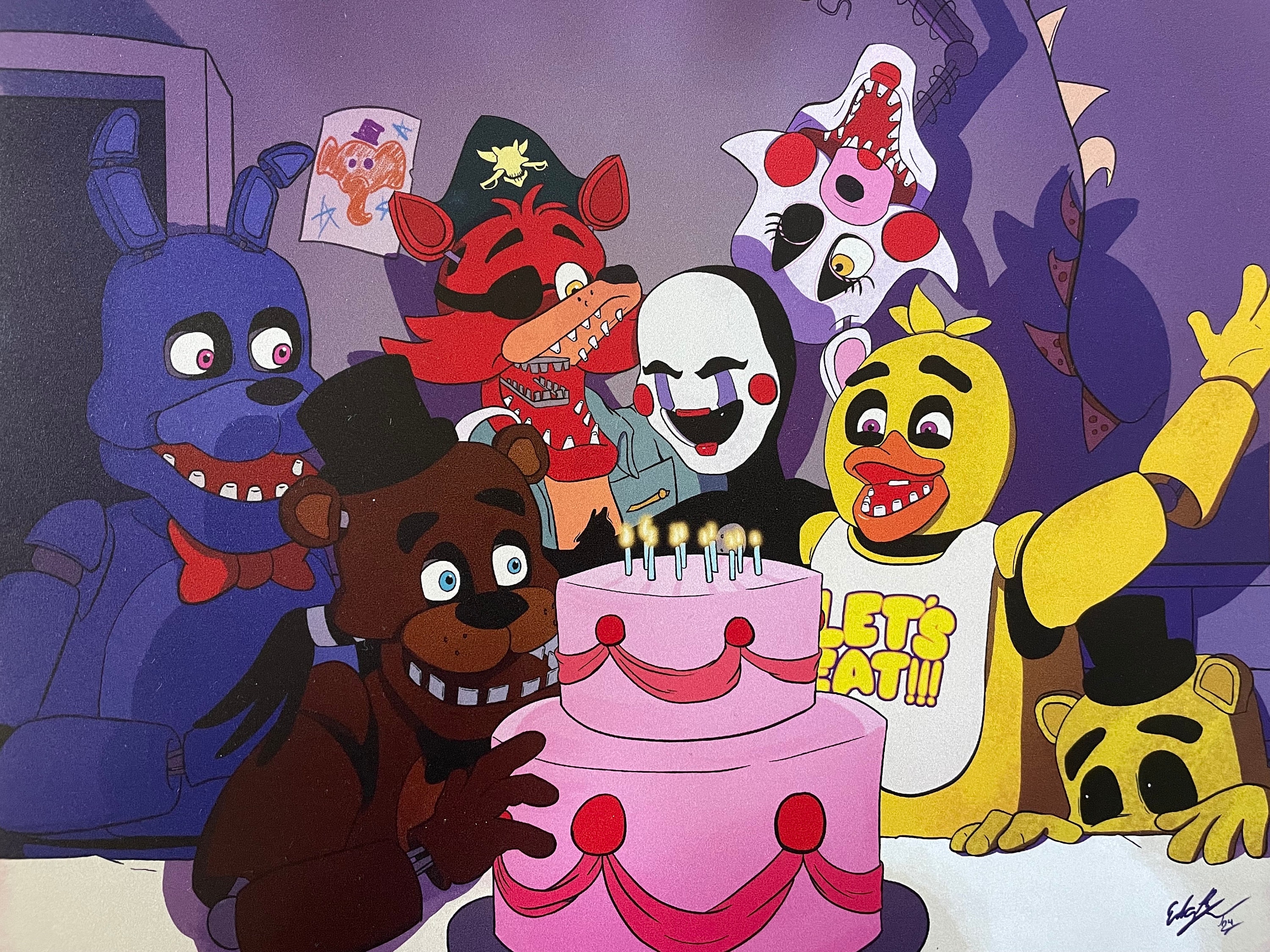 Five Nights at Freddy’s 10th Anniversary Poster - Etsy