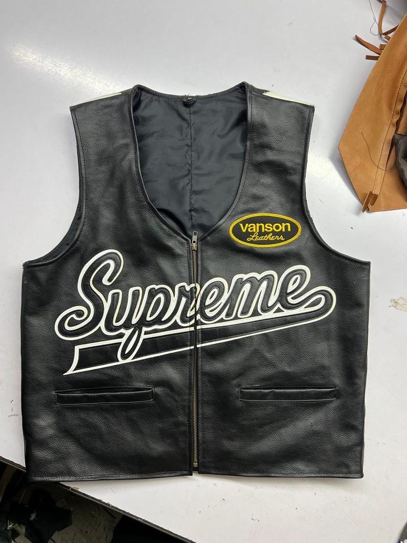 Vanson Leather Vest - Etsy