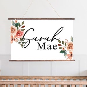 Personalized Nursery Name Sign| Nursery Decor| Baby Name| Crib Decor| Nursery Wall Hanging