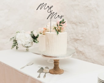 Mrs & Mr Cake Topper SVG-Format | Hochzeitstorte Topper | Mann und Frau Cake Topper | Hochzeitstorte Dekoration | Hochzeitsdekor