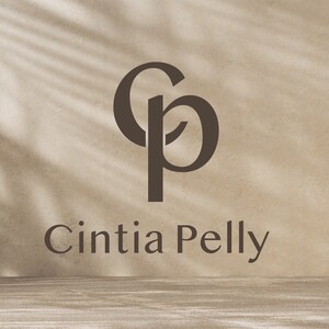 Pacchetto logo CP premade / Logo Design / Branding / Logo per piccole imprese / Logo di testo / Logo minimo