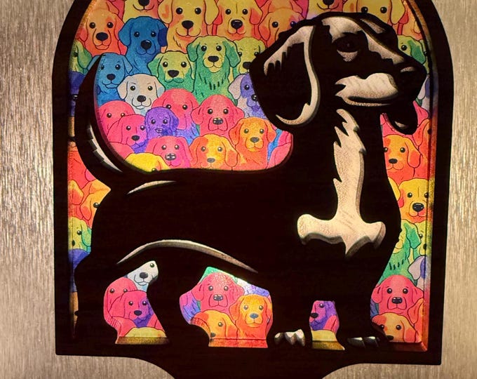 Dachshund Night Light | Handmade Wiener Dog LED Nursery Decor