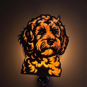 Cockapoo Night Light Dog Lovers Under 20