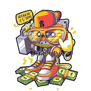 Radio money sublimation png digital download
