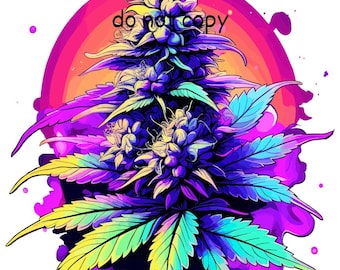 Marijuana bud sublimation png digital download