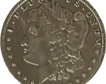 VINTAGE 1886-O Morgan Silver Dollar. New Orleans Mint. Rare One-Year Mintage. Collectible U.S. Coin.