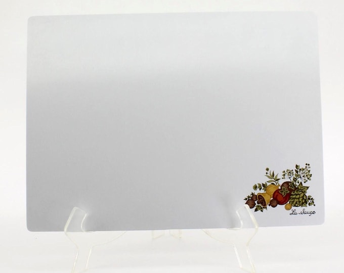 VINTAGE Corning Ware Spice of Life "La Sauge" Glass Counter Saver
