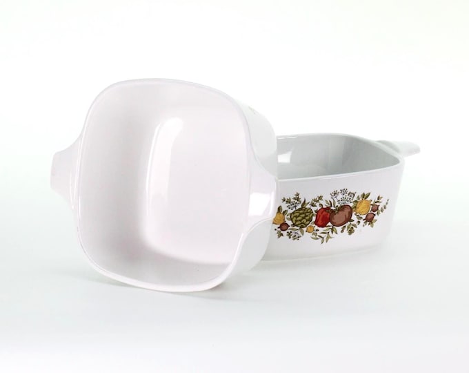 VINTAGE Corning Ware Spice of Life Petite Pans. Pair of P-45-B with Superscript 4. Excellent Condition. 1970s–80s. Made in USA