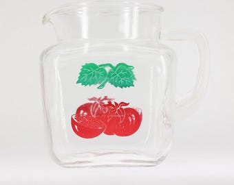 VINTAGE Federal Glass Juice Pitcher. Made in USA.